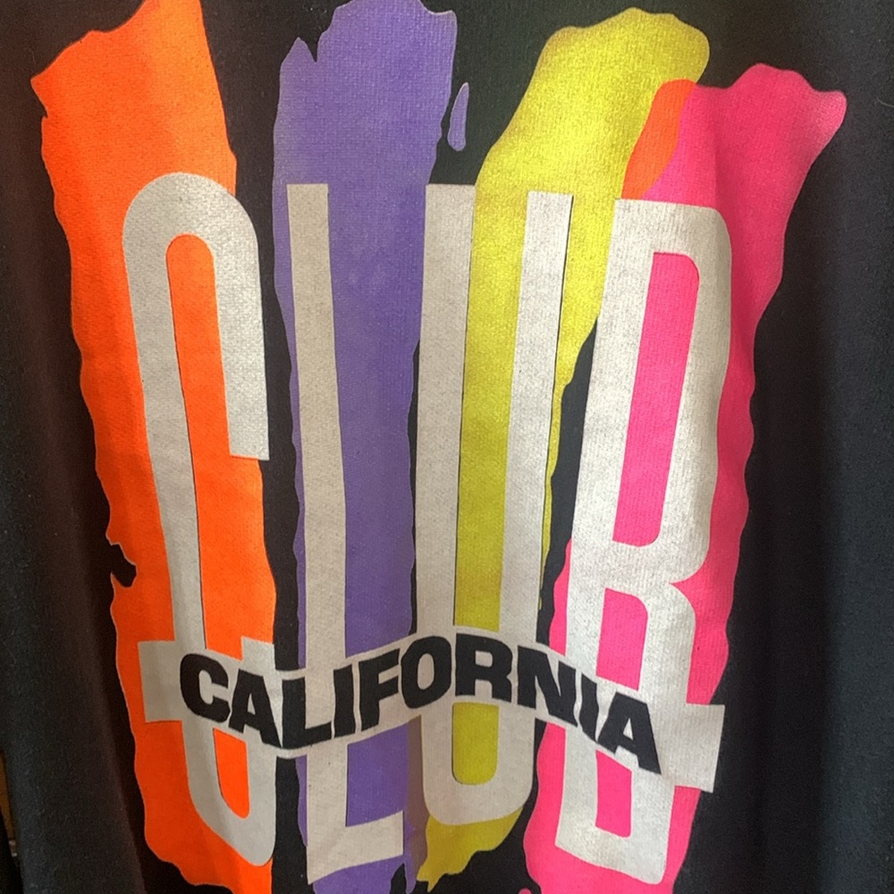 Vintage Neon Club California Sweatshirt Unisex 90’s Style - Picture 2 of 7